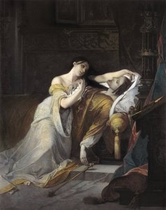Joana I de Castela chamada Joana a Louca (Juana la loca) esposa de Filipe de Habsburgo de Louis Galue