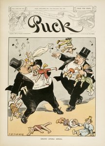 Ilustração de capa para &39;Puck Magazine&39;, Vol.LXIV, nº 1654, 11 de novembro de 1908