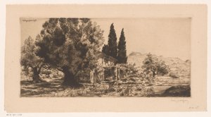 Gezicht op Les Lecques te Saint-Cyr-sur-Mer
Les Lecques Junho de 1918 (título sobre o objecto) de Louis Godefroy (signed by artist)