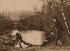 Três homens por lagoa, 1937