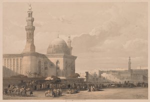 Egito e Núbia: Volume III - Nº 38, Mesquita do Sultão Hassan da Grande Praça ..., 1838. de Louis Haghe