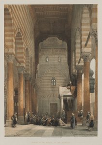 Egito e Núbia, Volume III: Interior da Mesquita do Metwalys de Louis Haghe