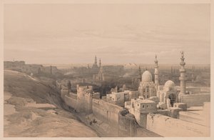 Egito e Núbia: Volume III - No. 26, Cairo, Olhando para o Oeste de Louis Haghe