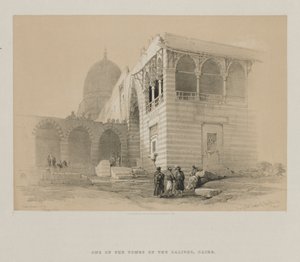 Egito e Núbia, volume III: Um dos túmulos dos Khalifs, Cairo, 1848. de Louis Haghe