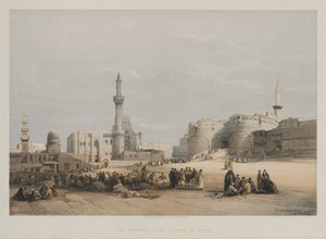 Egito e Núbia, volume III: A entrada para a Cidadela do Cairo, 1849. de Louis Haghe