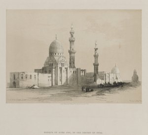 Egito e Núbia, Volume III: Tumbas dos Califas-Cairo. Mesquita de Ayed Be[y] de Louis Haghe