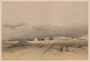 Egito e Núbia: Volume II - Nº 8, Ruínas do Memnonium, Tebas, 1838. de Louis Haghe