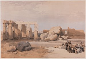 Egito e Núbia, Volume II: Fragmentos dos Grandes Colossos no Memnonium, Tebas, 1847.