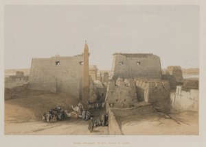 Egito e Núbia, Volume II: Grande Entrada do Templo de Luxor, 1848.