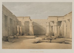 Egito e Núbia, Volume II: Medinet Abou, Tebas de Louis Haghe