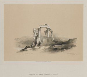 Egito e Nubia, Volume II: Ruínas do Templo de Kardeseh, Nubia, 1848. de Louis Haghe