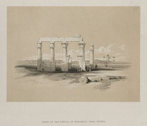 Egito e Núbia, Volume II: Ruínas do Templo de Madamoud, em Tebas de Louis Haghe