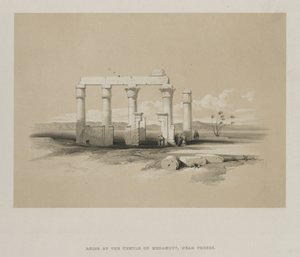 Egito e Núbia, Volume II: Ruínas do Templo de Madamoud, em Tebas, 1847. de Louis Haghe