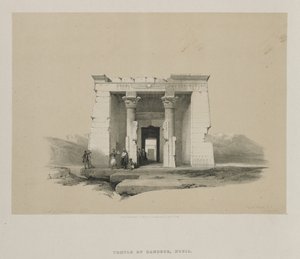 Egito e Nubia, Volume II: Templo de Dandour, Nubia, 1848. de Louis Haghe