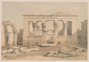 Egito e Núbia: Volume I - Nº 28, Pórtico do Templo de Kalabshi de Louis Haghe