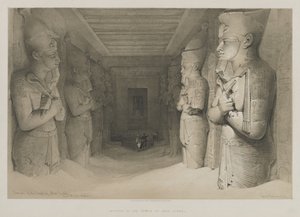 Egito e Núbia, Volume I: Interior do Templo de Aboo-Simbel, 1846. de Louis Haghe