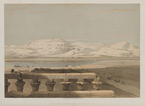 Egito e Núbia, Volume I: Cadeia de Montanhas da Líbia, do Templo de Luxor de Louis Haghe