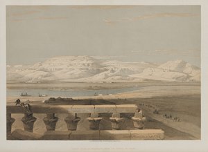 Egito e Núbia, Volume I: Cadeia de montanhas da Líbia, do Templo de Luxor, 1847.