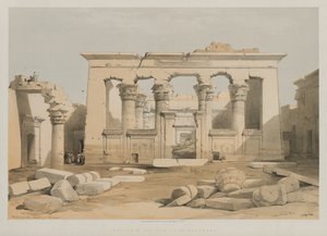 Egito e Núbia, Volume I: Pórtico do Templo de Kalabshe de Louis Haghe