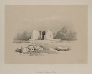 Egito e Núbia, Volume I: Templo em Tafa na Núbia de Louis Haghe