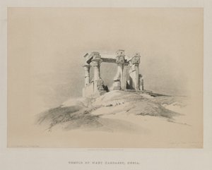 Egito e Núbia, Volume I: Templo de Wady Kardassy na Núbia de Louis Haghe