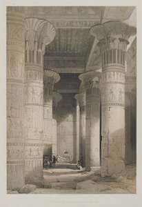 Egito e Núbia, Volume I: Vista sob o Grande Pórtico do Templo, Philae de Louis Haghe