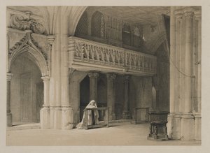 Esboços na Bélgica e na Alemanha, Volume I: Convento de Nönnberg, Salzburgo, 1840. de Louis Haghe