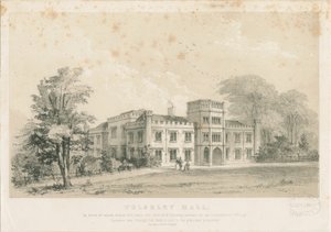 Wolseley Hall: gravura em aço, nd [c 1830] (impressão) de Louis Haghe