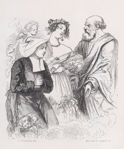 paisagem de Louis Henri Brevière, Cesar Auguste Hebert