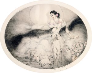 Senhora com Camélias, c.1917 (gravura e ponto seco)