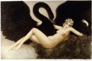 Leda and the Swan, c.1934 (gravura e ponto seco, impresso em cores)