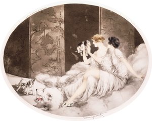 Cães pequenos de Louis Icart
