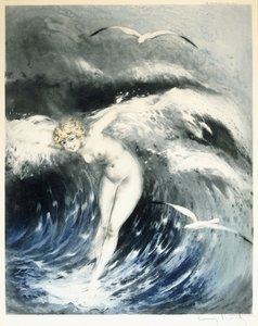 Vénus in the Waves, c. 1931 (gravura de cor e ponto seco)
