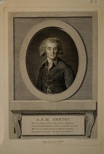 Retrato do compositor André Ernest Modeste Grétry 1741-1813, 1786.