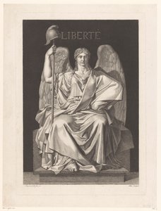Representação alegórica da liberdade Liberté (título no objeto) de Louis Jean Allais