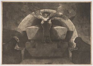 Tumba com a Morte em Pé de Louis Jean Desprez