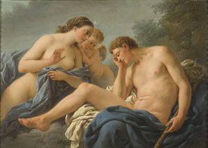 Diane et Endymion - Diana e Endymion, de Lagrenee, Louis Jean Francois, dit l