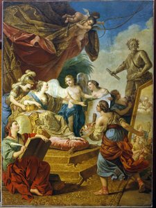 Imperatriz Elisabeth da Rússia (Czarina Elisabeth I Petrovna Romanov, conhecida como a Clemente (1709-1762), Padroeira das Artes. Pintura de Louis Jean Francois Lagrenee (1725-1805), óleo sobre tela