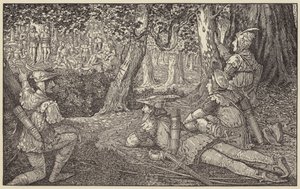 Espiou um grupo de silvicultores e dois cativos de Louis John Rhead