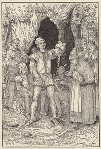 Heres dinheiro bastante mestre, disse Little John, Para pagar o acerto de contas de Louis John Rhead