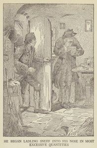 Ilustração para sequestrado por Robert Louis Stevenson de Louis John Rhead