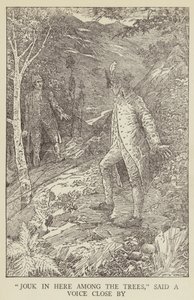 Ilustração para sequestrado por Robert Louis Stevenson de Louis John Rhead