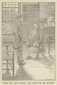 Ilustração para sequestrado por Robert Louis Stevenson de Louis John Rhead