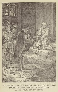 Ilustração para sequestrado por Robert Louis Stevenson de Louis John Rhead