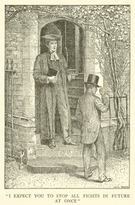 Ilustração para Tom Browns School-Days (gravura) de Louis John Rhead