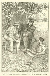Ilustração para Tom Browns School-Days (gravura) de Louis John Rhead