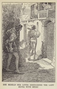 Ela viu seu amante fazendo serenata para a Lady Silvia com música de Louis John Rhead