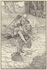 O frade levou Robin de costas de Louis John Rhead