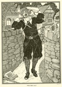 O que devo fazer? (gravura) de Louis John Rhead