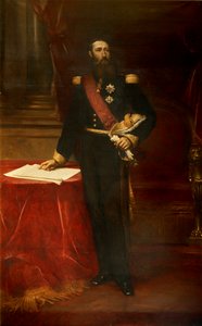 Retrato de Leopoldo II 1835-1909, Rei dos Belgas, c. 1870. de Louis Joseph Gallait